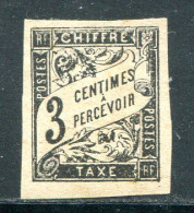COLONIES GENERALES- Taxe Y&T N°3- Neuf Avec Charnière * - Strafportzegels