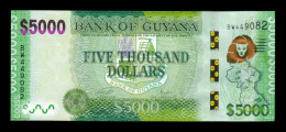 Guyana 5000 Dollars ND (2011-2022) Pick 40c Sc Unc - Guyana