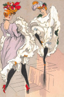 Mode * CPA Illustrateur * FRENCH CANCAN * Le French Cancan * Cabaret Spectacle Danse * Femme Chapeau Robe - 1900-1949