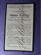 Franciscus FOSELLE Echt E. FRANCK Aalst 1886 Schaarbeek 1925 - Décès
