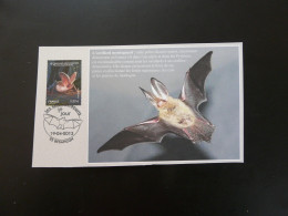 Carte FDC Card Chauve-souris Bat Besançon 25 Doubs France 2013 - Fledermäuse