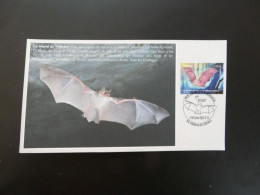 Carte FDC Card Chauve-souris Bat Kernascleden 56 Morbihan France 2013 - Fledermäuse