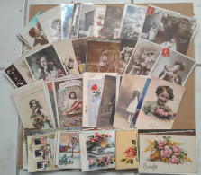 FANTAISIES - Lot De 110 Cartes Postales Femmes Enfants Couple Fleurs Et Divers - 100 - 499 Karten