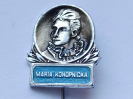 BADGE Z-59-2- Person Celebrity, Célébrités La Personne, Famous, MARIA KONOPNICKA - Non Classés