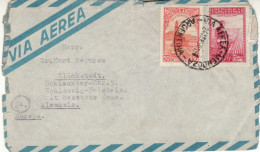 ARGENTINA 1950  AIRMAIL  LETTER SENT FROM MENDOZA TO GLUECKSTADT / PART OF COVER / - Briefe U. Dokumente