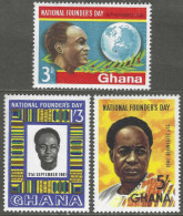 Ghana. 1961 Founders Day. MH Complete Set. SG 268-270 - Ghana (1957-...)