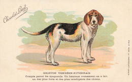 Griffon Vendéen Nivernais * CPA Illustrateur * Publicité Chocolat Louis * Race Chien Dog Dogs Chiens - Perros