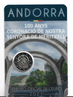 ANDORRA EUROS 2021 2,00€ MONEDA CONMEMORATIVA 100 AÑOS CORONACIÓN DE NUESTRA SEÑORA DE MERITXELL. TIRADA 70.000 U. - Andorra