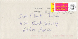 PERSONNALISE N°3760A SUR LETTRE - Cartas & Documentos