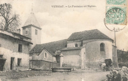 Veysiat , Veyziat * 1906 * Place , Fontaine Et église Du Village * Attelage - Unclassified