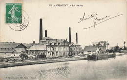 Chauny * La Perle * Usine Cheminée * Péniche Batellerie - Chauny