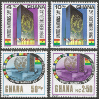 Ghana. 1967 United Nations Day. MH Complete Set. SG 487-490 - Ghana (1957-...)