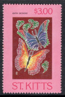 St Kitts 1974 A Single Stamp From The Set For Butterflies In Unmounted Mint - St.Christopher-Nevis & Anguilla (...-1980)
