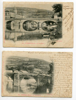 81 BRASSAC 2 Cartes Le Vieux Pont Et Le Pont Neuf écrites 1902 Timbrées    D24 2018  - Brassac