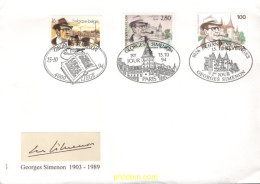 717588 MNH BELGICA 1994 GEORGES SIMENON, ESCRITOR - Other & Unclassified