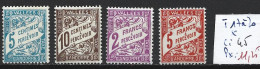 ANDORRE FRANCAIS TAXE 17 à 20 * Côte 45 € - Unused Stamps