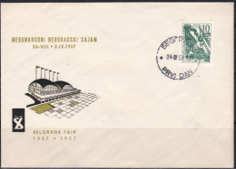 Yugoslavia 1958 Stamp For Vending Machines FDC - FDC