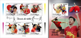 NIGER 2023 MNH Table Tennis Tischtennis M/S+S/S – OFFICIAL ISSUE – DHQ2347 - Tennis De Table