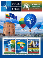 NIGER 2023 MNH NATO Summit Vilnius NATO-Gipfel M/S – IMPERFORATED – DHQ2347 - NATO