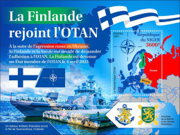 NIGER 2023 MNH Finland Joins NATO Mitgliedschaft S/S – IMPERFORATED – DHQ2347 - NATO