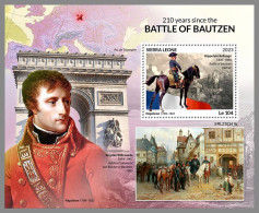SIERRA LEONE 2023 MNH Battle Of Bautzen Schlacht Bei Bautzen Napoleon S/S – IMPERFORATED – DHQ2347 - French Revolution