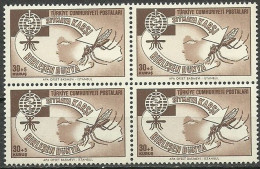 Turkey; 1962 World Malaria Eradication (Block Of 4) - Neufs