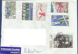 FRANCE POSTAL USED AIRMAIL COVER TO PAKISTAN - Other & Unclassified