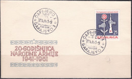 Yugoslavia 1961 People's Army FDC - FDC