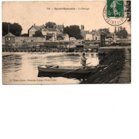 77 SAINT MAMMES Le Barrage 1909 , Barque Avec Personnage , édition Thion - Saint Mammes