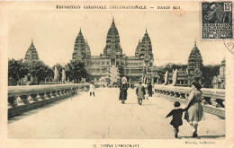 FRANCE - Paris - Exposition Internationale - Temple D'Angkor-vat - Animé - Carte Postale Ancienne - Exhibitions