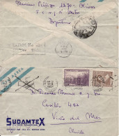 ARGENTINA 1954  AIRMAIL  LETTER SENT FROM BUENOS AIRES TO VINE DEL MAR - Lettres & Documents
