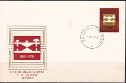 Yugoslavia 1970 Telegraph In Montenegro FDC - FDC