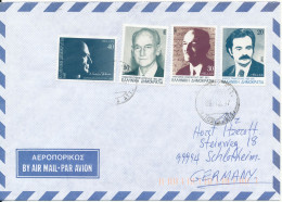 Greece Air Mail Cover Sent To Germany 3-12-1997 Topic Stamps - Lettres & Documents