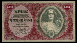 Austria Banknote Year 1922 Value 5000 Kronen Pick 79 - Condition AU-EF - Autriche