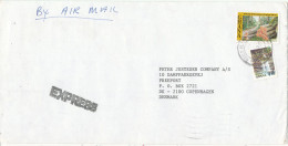 Ghana Registered Cover Sent Express To Denmark 3-9-1992 Topic Stamps - Poste Aérienne