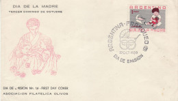 ARGENTINA 1959  MiNr 712 - FDC