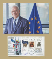 Josep Borrell - Homme D'État Espagnol - Premier Jour Signé + Photo - Politisch Und Militärisch