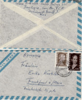 ARGENTINA 1953  AIRMAIL LETTER SENT FROM BUENOS AIRES TO FRANKFURT - Lettres & Documents