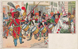 Illustrateur Illustration Paul Kauffmann Usages Et Costumes D'alsace 3 En Carnaval Le Rappel Avant La Cavalcade - Kauffmann, Paul