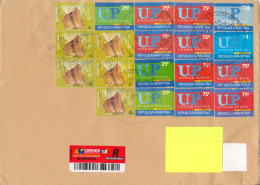 Argentina Registered Cover Sent To Denmark 1-8-2005 Topic Stamps - Covers & Documents