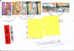 Argentina Cover Sent To Denmark 30-8-2011 Topic Stamps - Cartas & Documentos