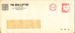 Hong Kong Cover With Meter Cancel  Sent To USA Hennessy Road 2-4-1980 - Brieven En Documenten