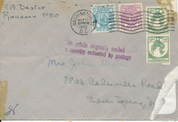 Burma Cover Sent To USA Postmarked Washington 6-5-1955 (see Scans For The Quality Of The Cover) - Myanmar (Burma 1948-...)