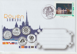 France 2013 Armada Rouen Sur Enveloppe - Storia Postale