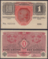 Österreichisch-Ungarische Bank 1916 ⁕ EINE KRONE / EGY KORONA ⁕ WIEN / BUDAPEST ⁕ Used - See Scan - Autriche