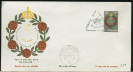 SURINAME - FDC 1964 -  10 Jaar  STATUTO - Antilles