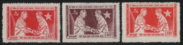 Vietnam 1957 - Mi-Nr. 64-66 (*) - Ohne Gummi Verausgabt - Oktoberrevolution (2) - Viêt-Nam