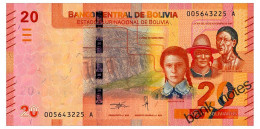 BOLIVIA 20 BOLIVIANOS 1986(2018) Pick 249 Unc - Bolivia