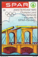 Germany SPAR Olympic Games Amsterdam Match Label - Zündholzschachteletiketten