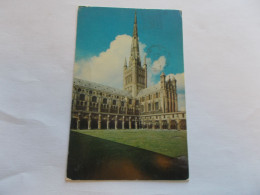 NORWICH ( ENGLAND ANGLETERRE ) CATHEDRAL FROM THE CLOISTER  TIMBRE QUEEN - Norwich